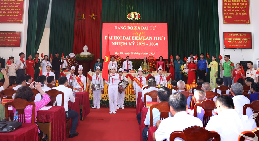 Đại hội đại biểu Đảng bộ xã Đại Từ lần thứ I, nhiệm kỳ 2025-2030.