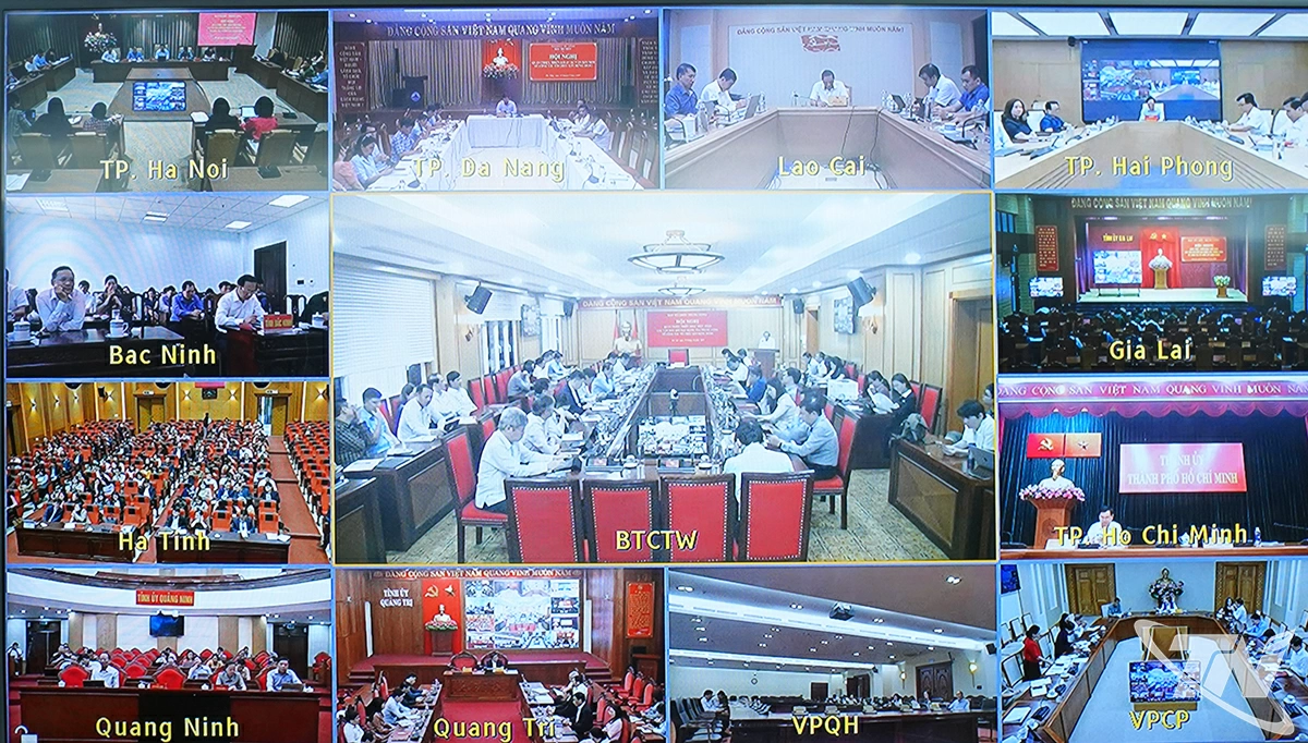 Hội nghị được kết nối với 2.717 điểm cầu cấp tỉnh, cấp xã trong toàn quốc.