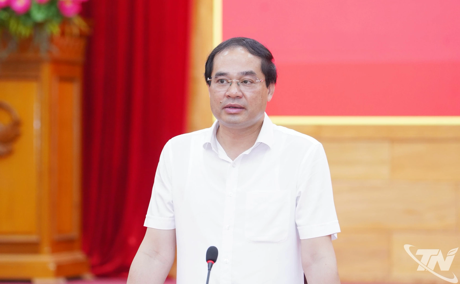Đồng chí Bí thư Tỉnh ủy Trịnh Xuân Trường phát biểu kết luận Hội nghị.