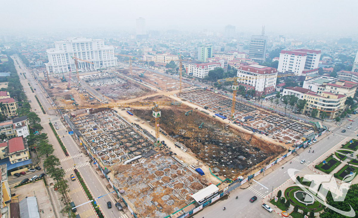 Dự &aacute;n Khu đ&ocirc; thị mới, phố đi bộ trung t&acirc;m tại phường Phan Đ&igrave;nh Ph&ugrave;ng đang được đẩy nhanh tiến độ thực hiện