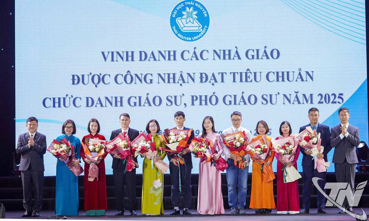 Các nhà giáo của Đại học Thái Nguyên được công nhận đạt tiêu chuẩn chức danh Phó Giáo sư năm 2025.