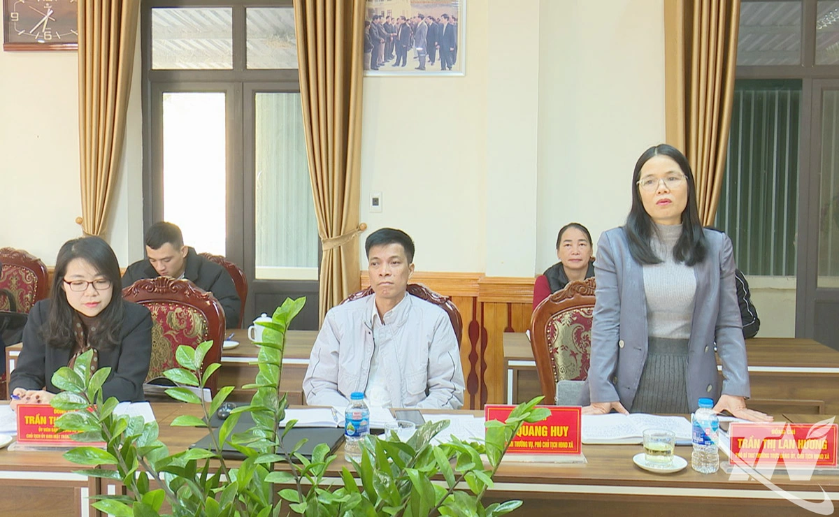 Đại diện xã Chợ Mới nêu ý kiến tại buổi khảo sát.  