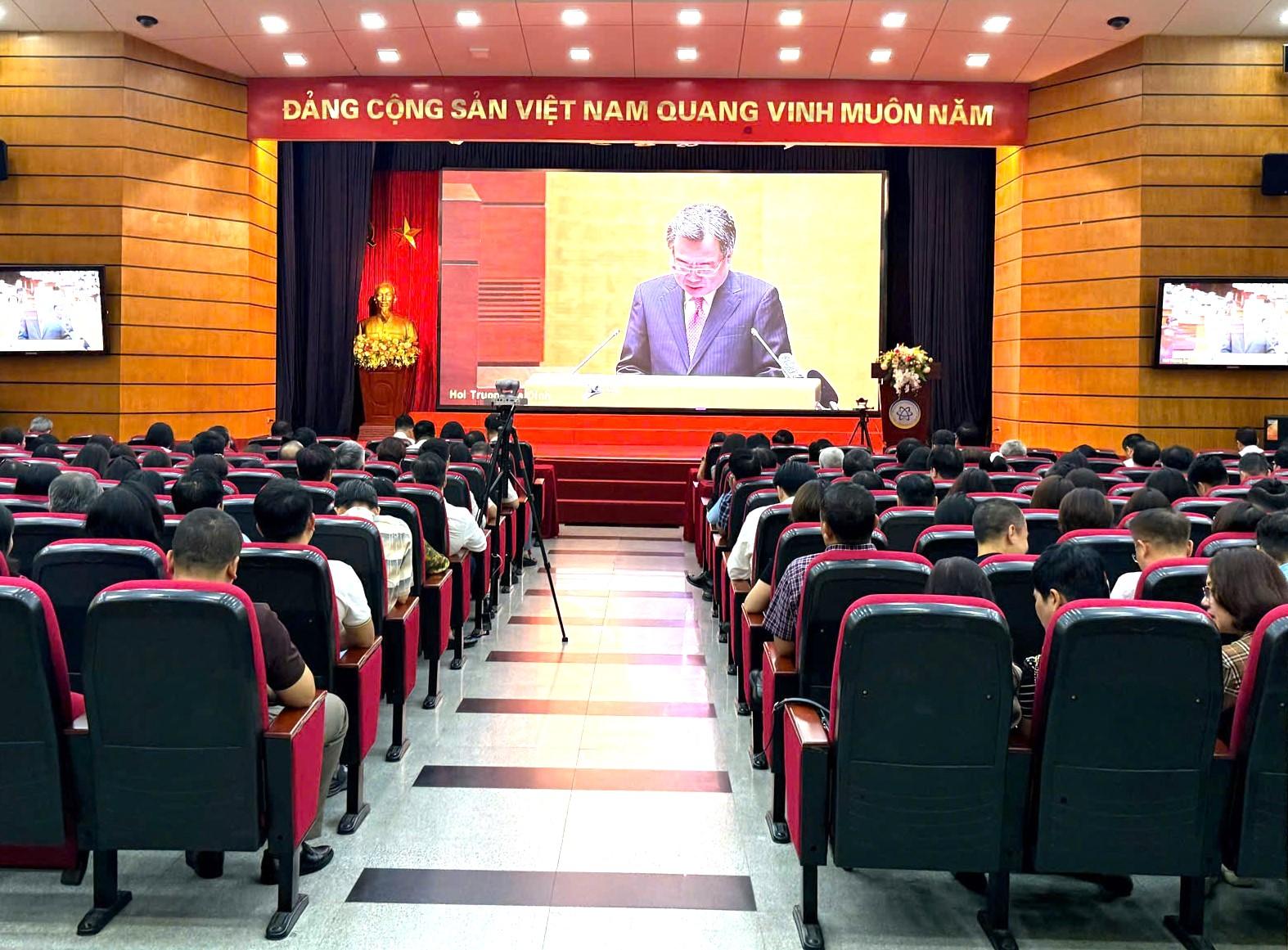 Đảng ủy Bộ Khoa học và Công nghệ nghiêm túc học tập, quán triệt Nghị quyết Hội nghị Trung ương 3, khóa XIV - Ảnh 1.