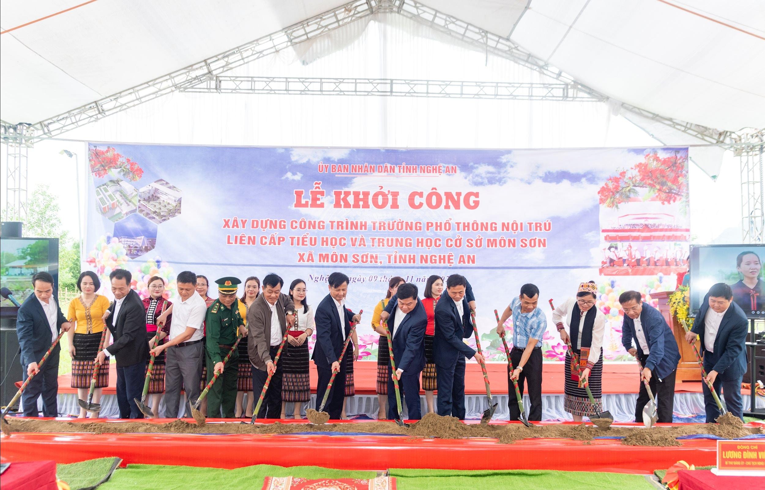 Khởi công xây dựng trường phổ thông nội trú liên cấp tiểu học và trung học cơ sở Môn Sơn_6