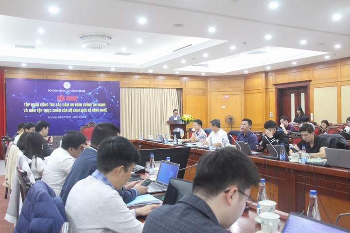 Bộ KH&CN tập huấn công tác bảo đảm an toàn thông tin mạng và diễn tập thực chiến- Ảnh 1.