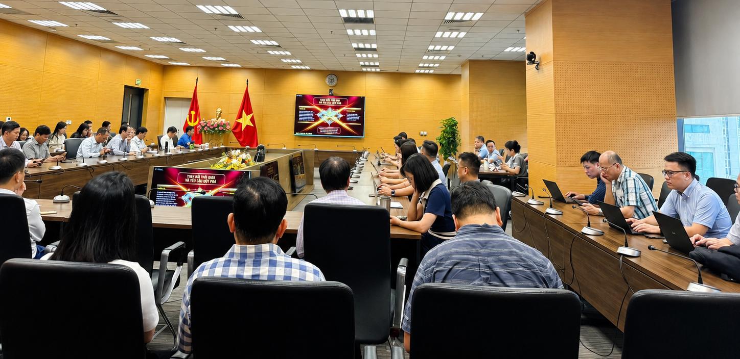 Đảng ủy Bộ Khoa học và Công nghệ nghiêm túc học tập, quán triệt Nghị quyết Hội nghị Trung ương 3, khóa XIV - Ảnh 5.