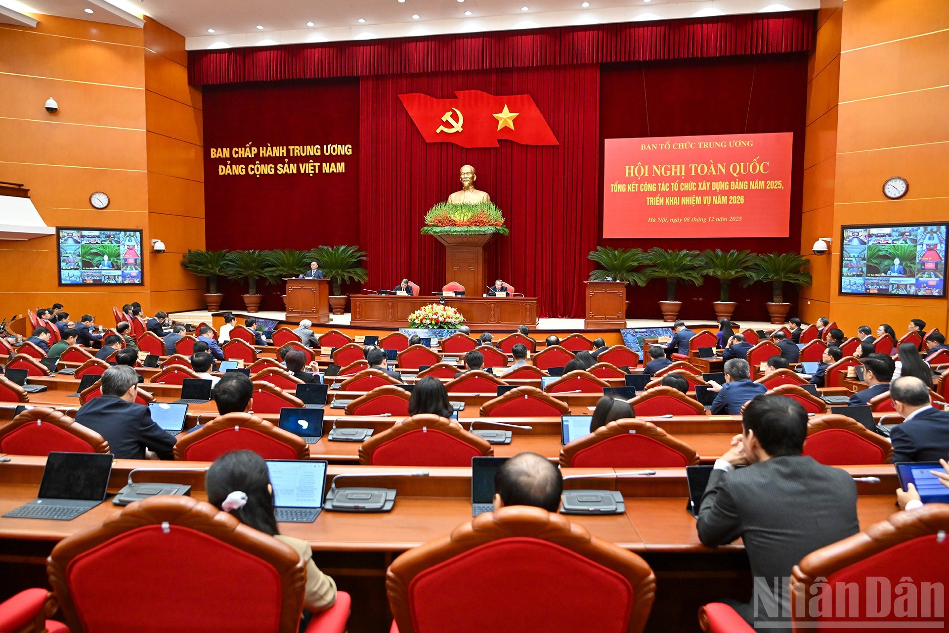 Quang cảnh hội nghị tại điểm cầu trung ương. Ảnh: Báo Nhân dân