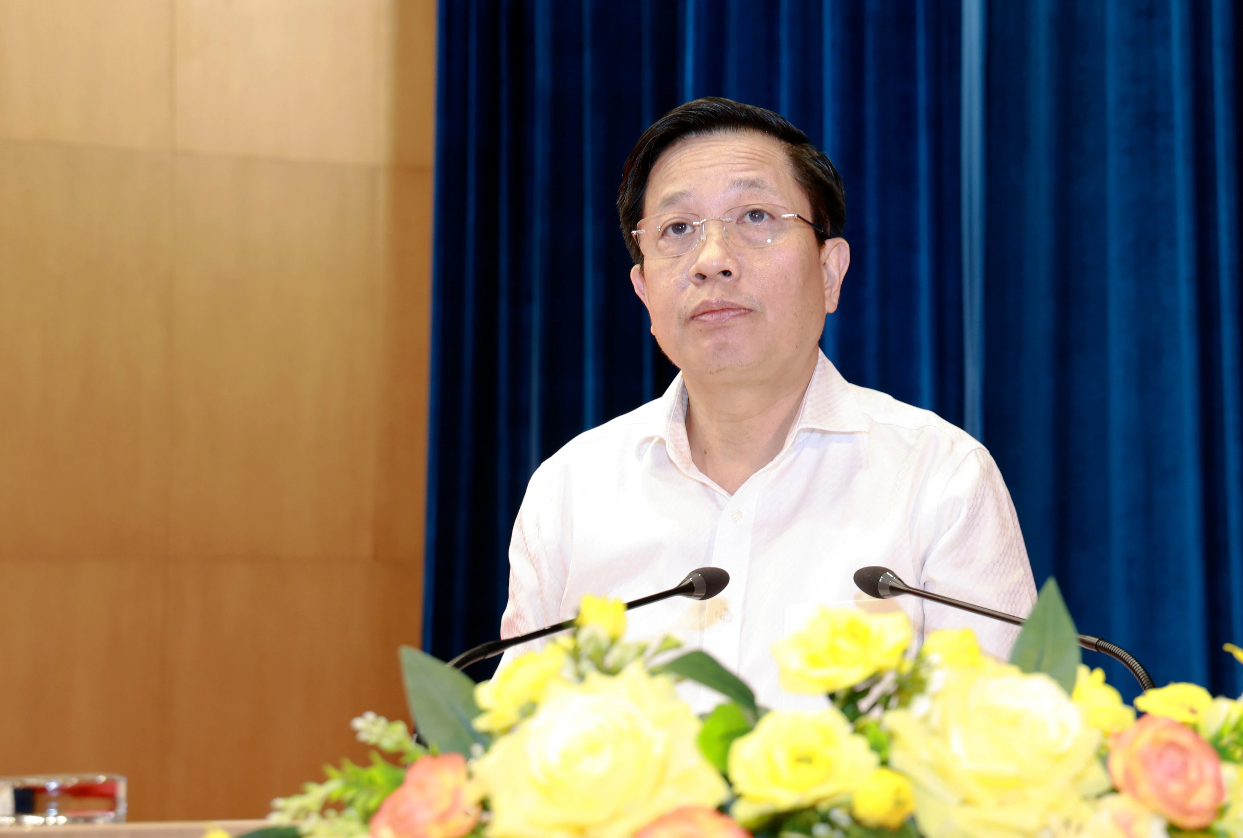 Đồng chí Hà Quốc Trị - Ủy viên Ban Chấp hành Trung ương Đảng, Phó Chủ nhiệm Ủy ban Kiểm tra Trung ương phát biểu kết luận hội nghị. 060a9968.jpg