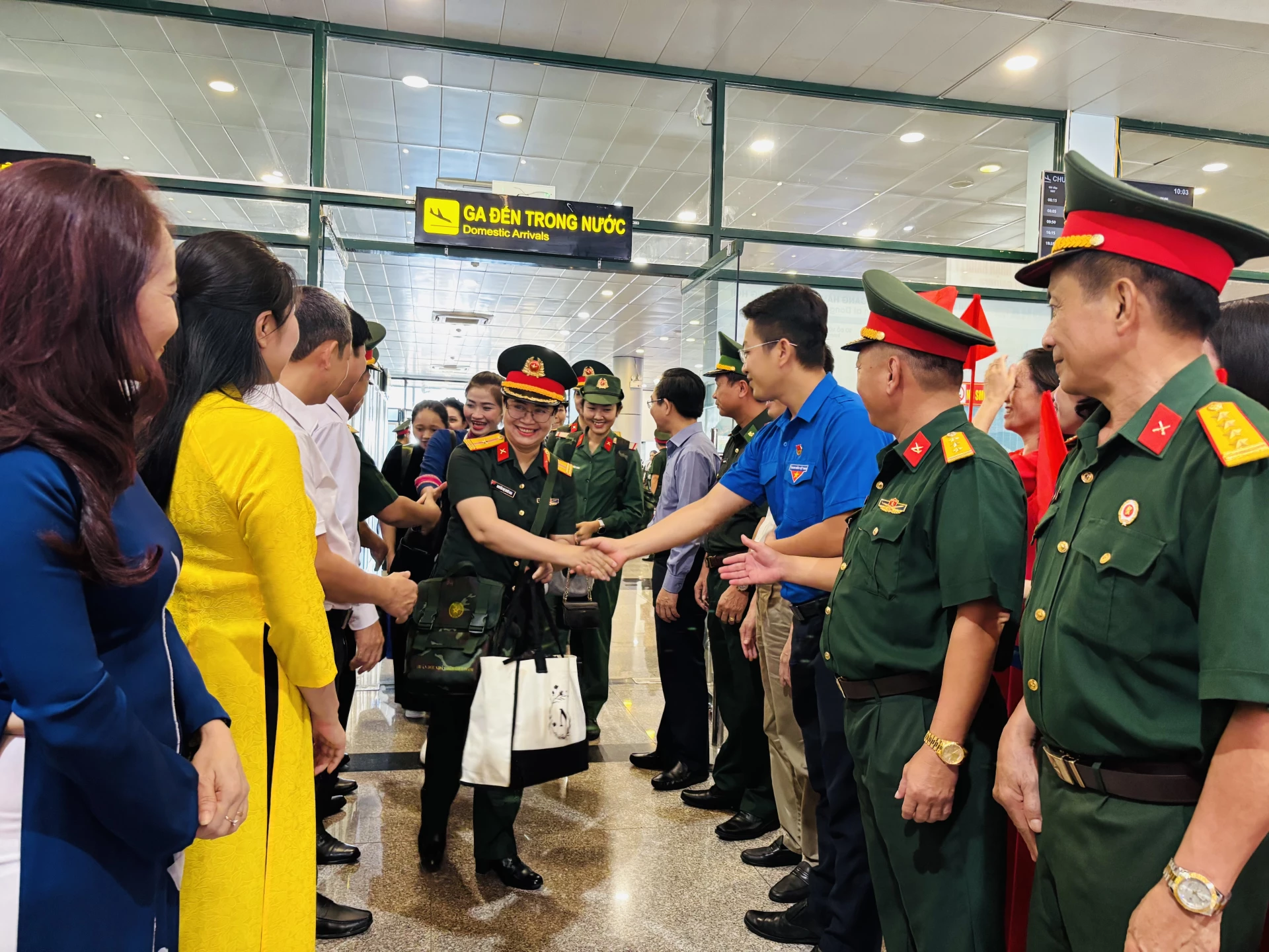 Lễ đón được tổ chức trang trọng, chu đáo - Ảnh: K.H