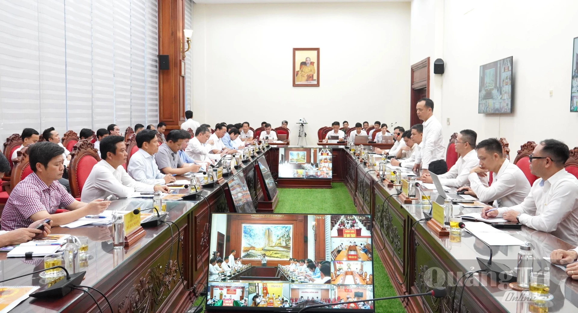 Quang cảnh buổi làm việc - Ảnh: Q.V