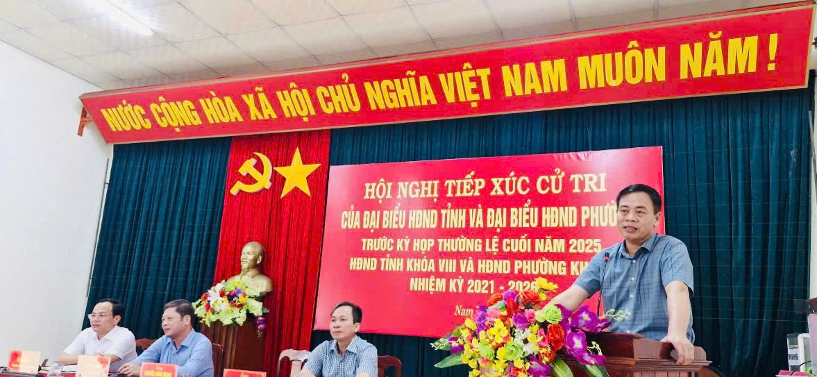 Đồng chí Nguyễn Đăng Quang, Phó Bí thư Tỉnh ủy, Chủ tịch HĐND tỉnh phát biểu tại buổi TXCT - Ảnh: Q.N