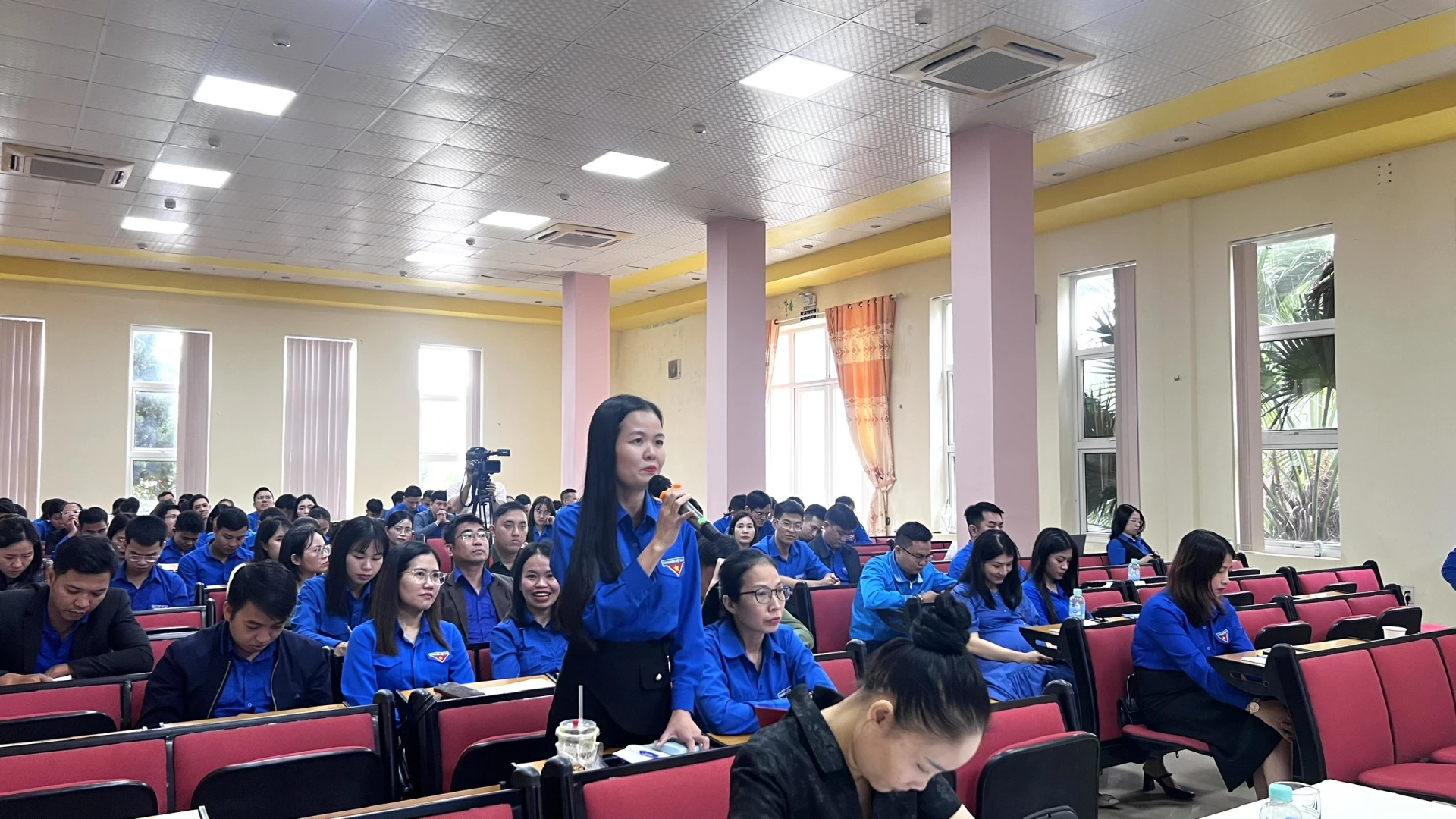 Các cơ sở Đoàn trong toàn tỉnh đề xuất nhằm nâng cao chất lượng hoạt động Đoàn và phong trào thanh thiếu nhi trong thời gian tới - Ảnh: H.T