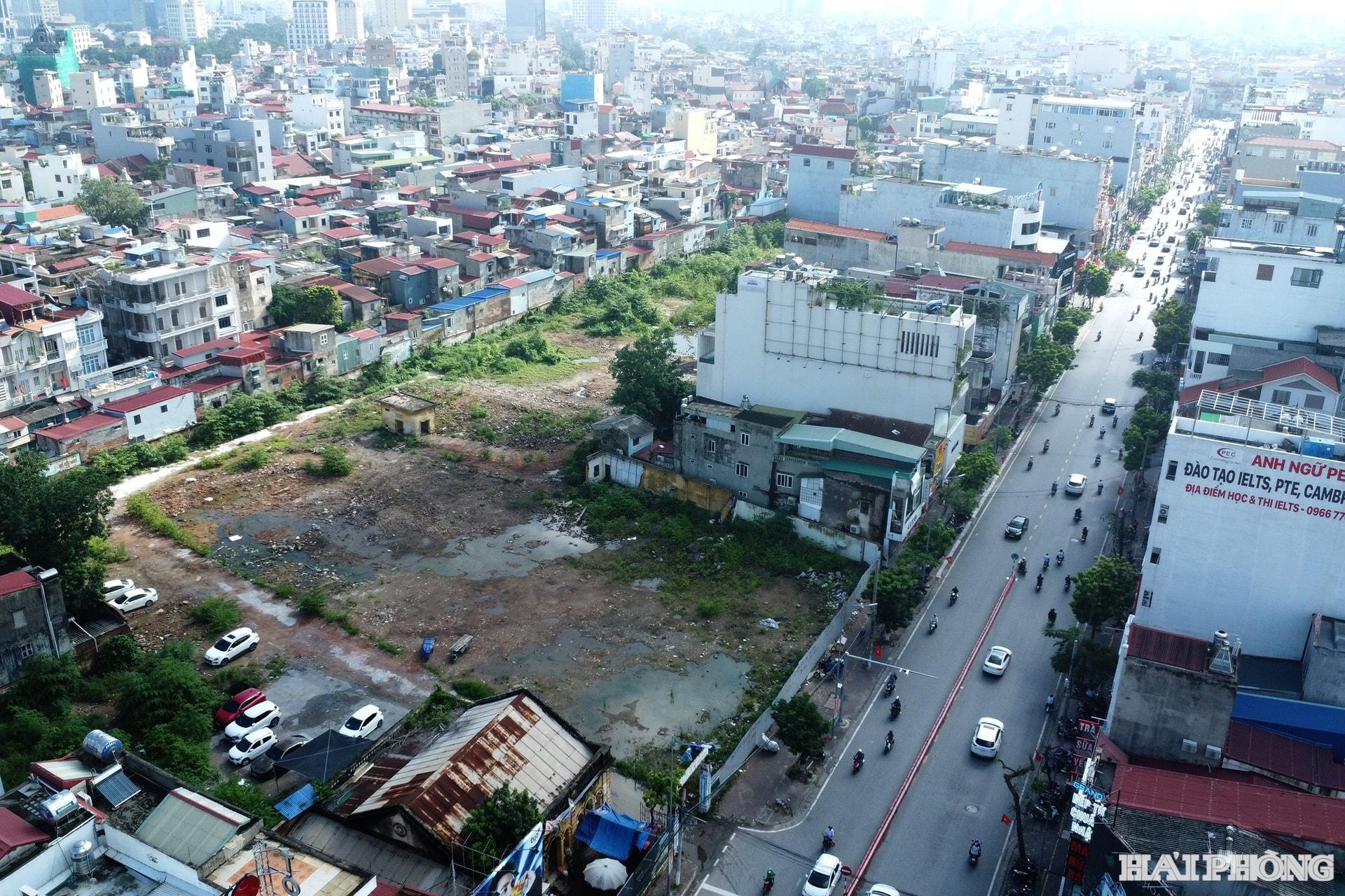 Dự án đầu tư xây dựng chỉnh trang đô thị tại số 150 phố Tô Hiệu, phường Lê Chân. Ảnh: Trung Kiên