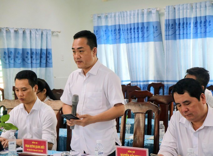 Đại diện Sở KH-CN TPHCM phát biểu tại buổi làm việc