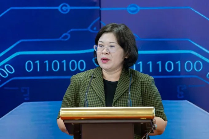 Phó Bí thư Thành ủy TPHCM Văn Thị Bạch Tuyết phát biểu tại tọa đàm. (Ảnh: SGGP)