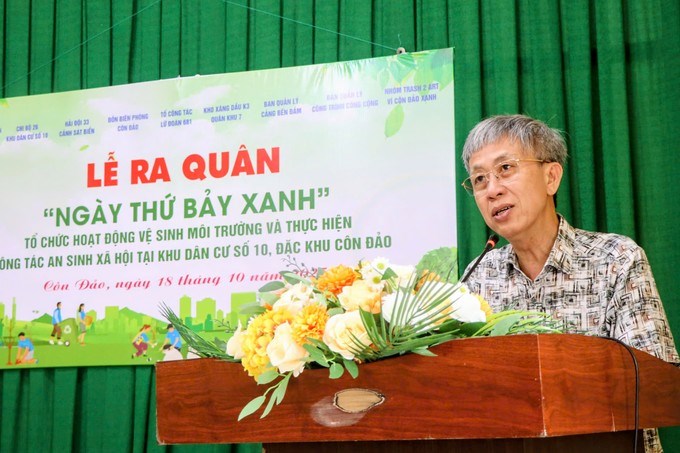 Đồng chí Nguyễn Anh Nhựt phát biểu tại chương trình