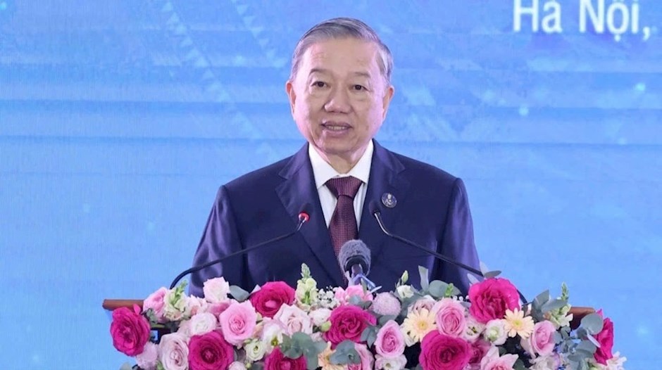 Tổng Bí thư Tô Lâm phát biểu tại buổi lễ. Ảnh: VOV