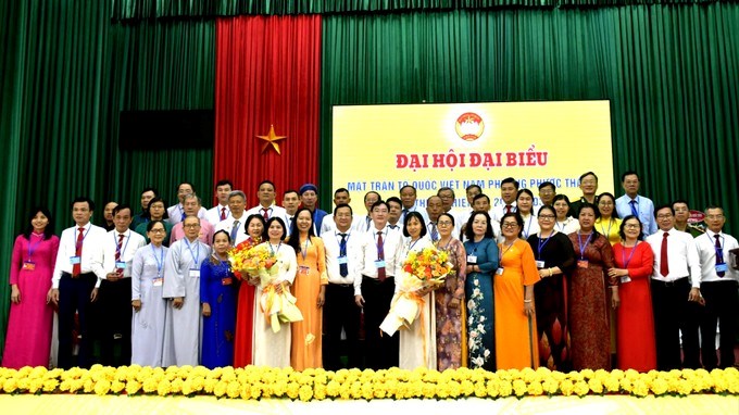 Ủy ban MTTQ Việt Nam phường Phước Thắng khóa I, nhiệm kỳ 2025 - 2030 ra mắt tại đại hội