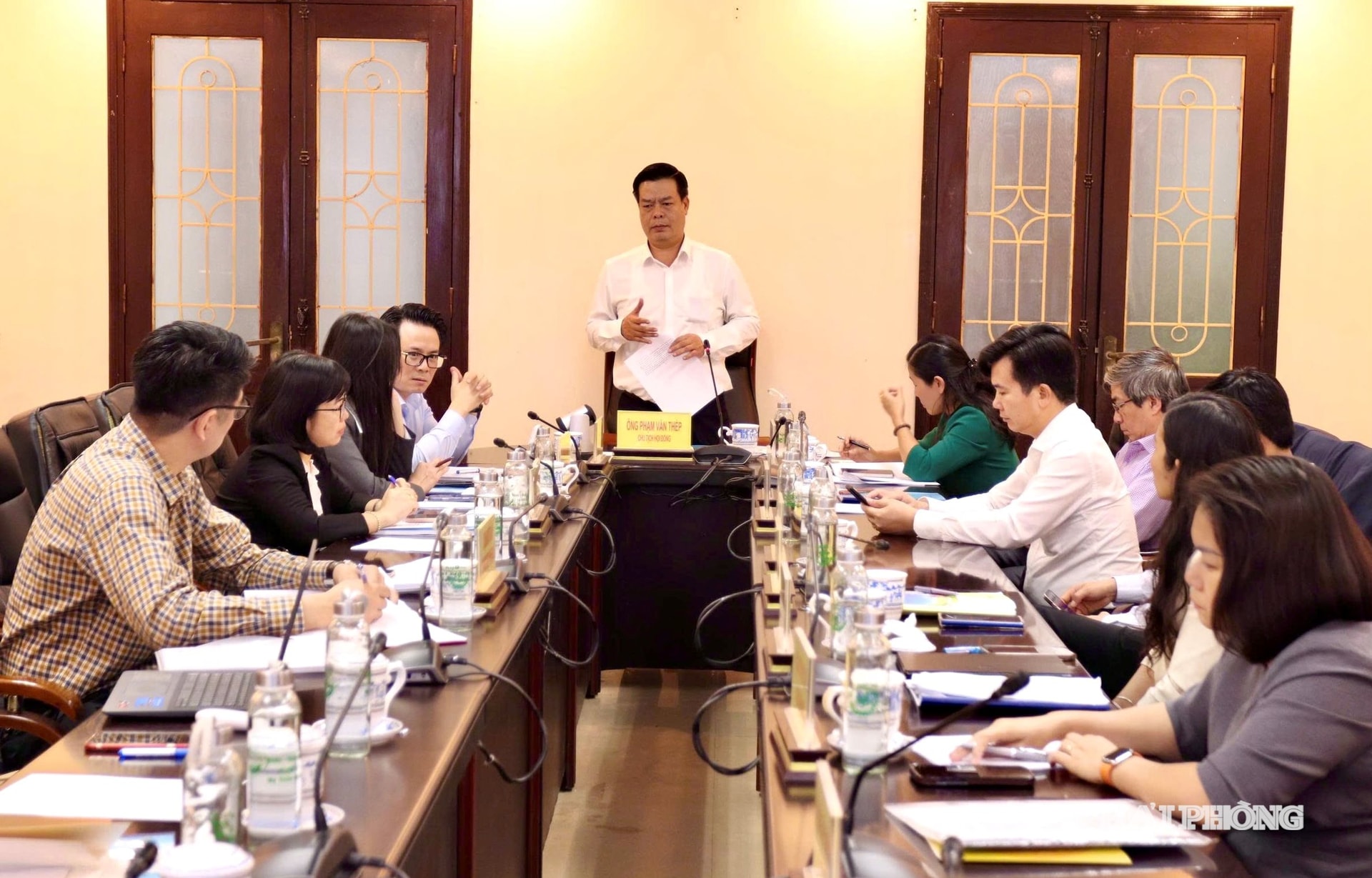 Đồng chí Phạm Văn Thép, Giám đốc Sở Khoa học và công nghệ phát biểu tại hội thảo.