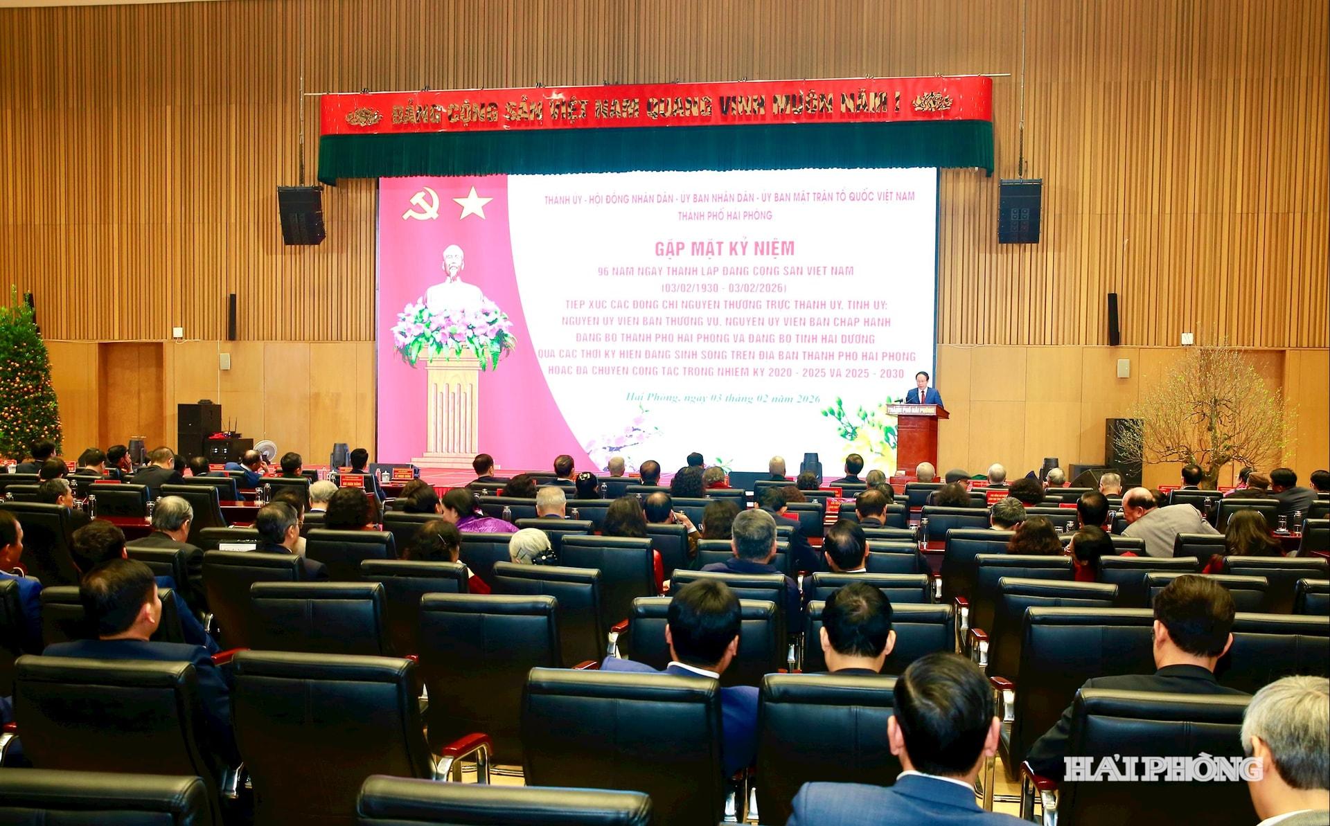 Quang cảnh Lễ kỷ niệm 96 năm Ng&agrave;y th&agrave;nh lập Đảng Cộng s&agrave;n Việt Nam (3-2-1930&ndash;3-2_2026)