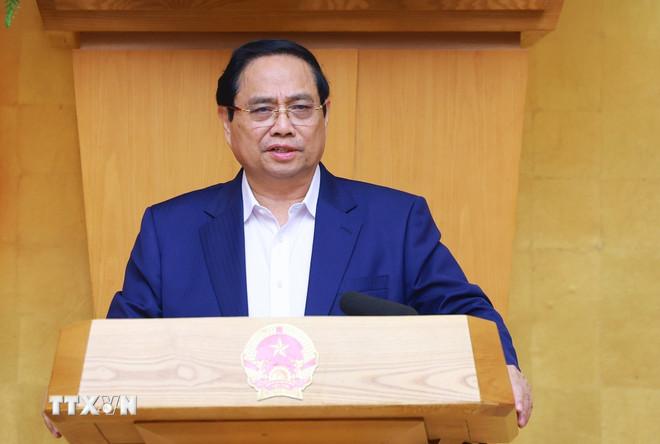 Thủ tướng Phạm Minh Chính chủ trì phiên họp Chính phủ thường kỳ tháng 11/2025. (Ảnh: Dương Giang/TTXVN) ttxvn-thu-tuong-chu-tri-phien-hop-chinh-phu-thuong-ky-thang-112025-06-6.jpg