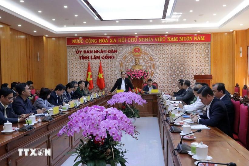 Phó Thủ tướng Bùi Thanh Sơn phát biểu chỉ đạo. (Ảnh: Chu Quốc Hùng/TTXVN)