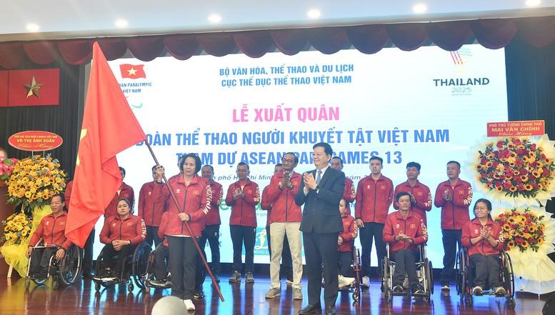 Lễ xuất quân của Đoàn Thể thao người khuyết tật Việt Nam tham dự ASEAN Para Games 13- Ảnh 3.