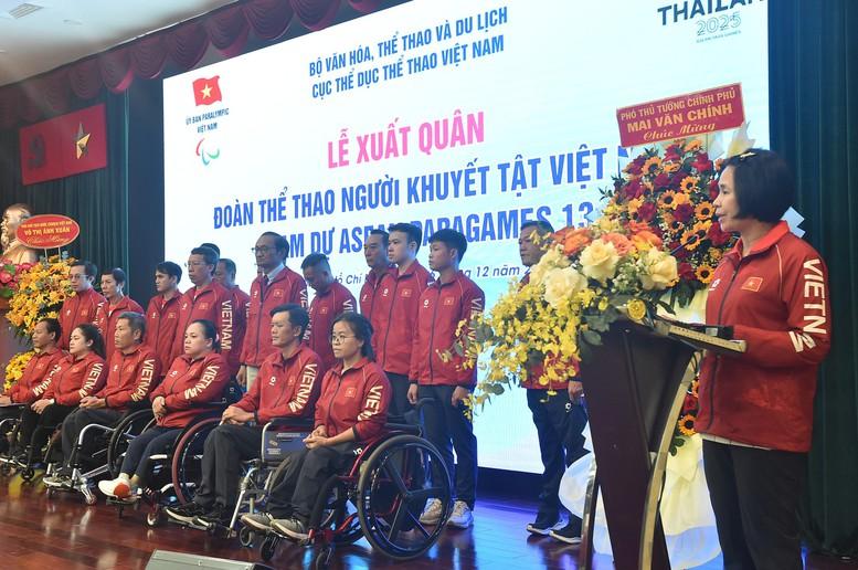 Lễ xuất quân của Đoàn Thể thao người khuyết tật Việt Nam tham dự ASEAN Para Games 13- Ảnh 4.