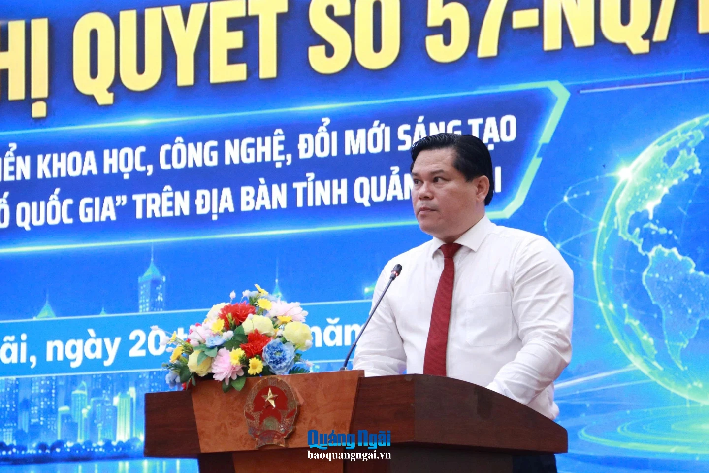 Tran Phuoc Hen phat bieu