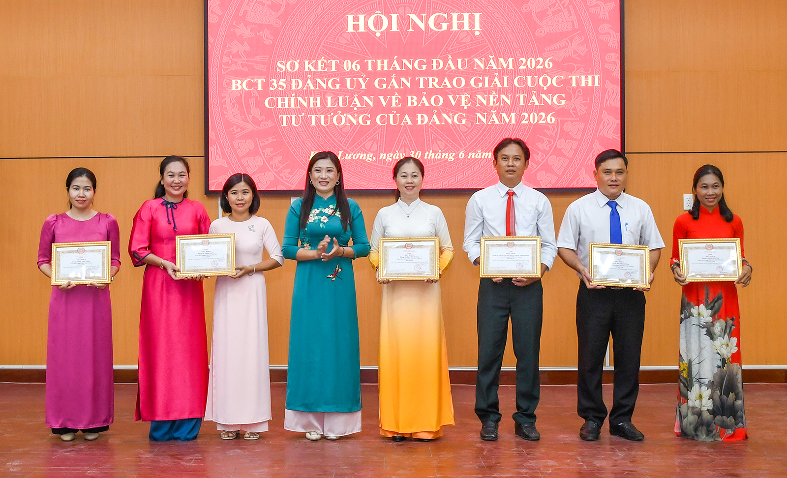 Xã Kiên Lương tổng kết Cuộc thi Chính luận về bảo vệ nền tảng tư tưởng của Đảng