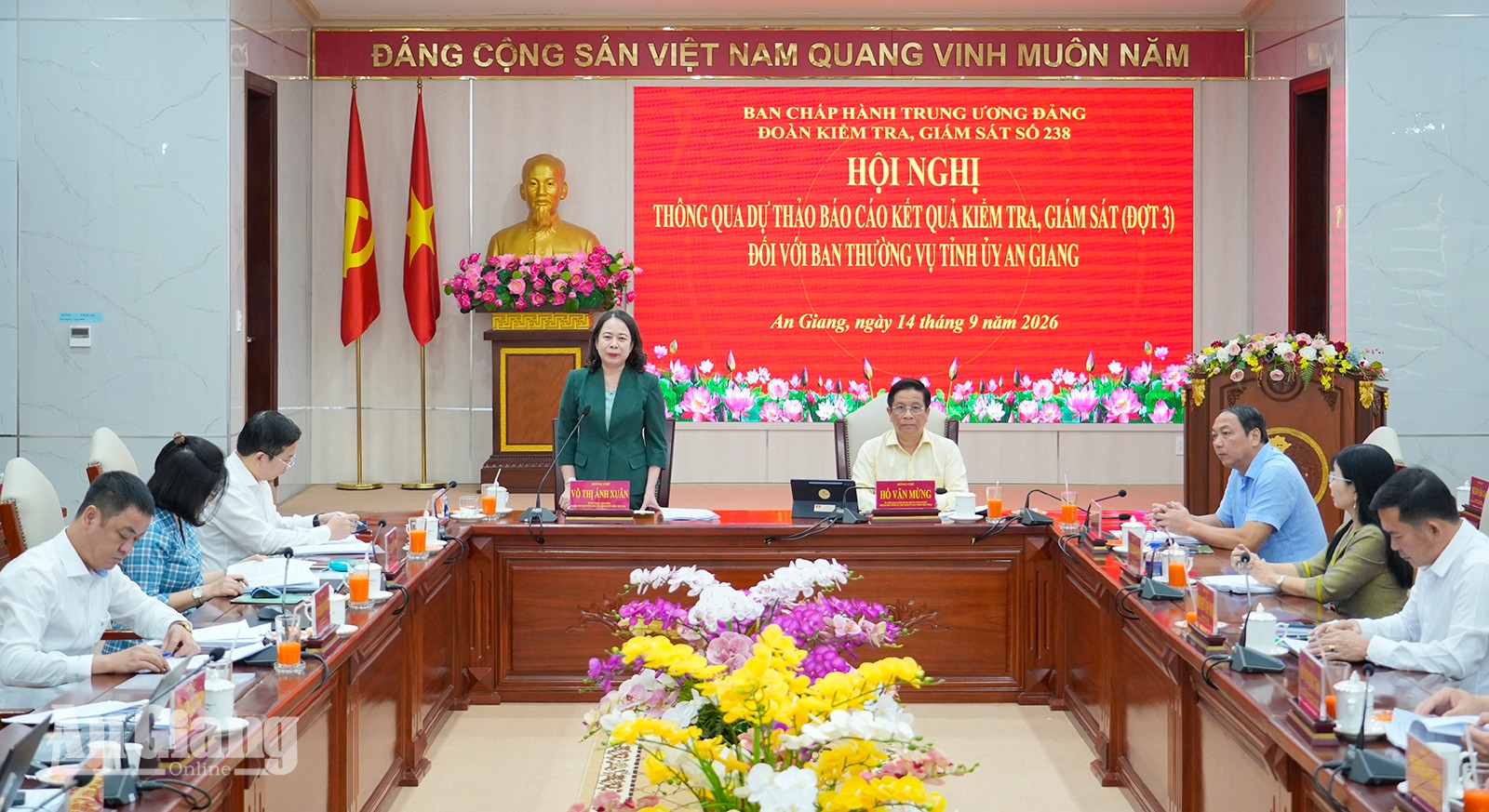 Phó Chủ tịch nước Võ Thị Ánh Xuân: An Giang cần bảo đảm tăng trưởng bền vững, đồng đều