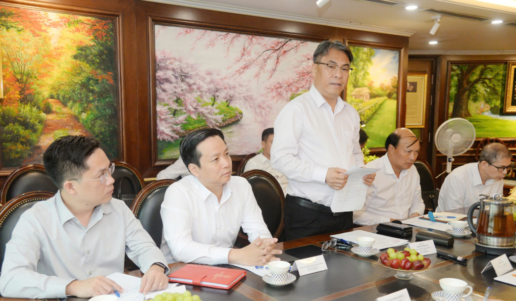 Bí thư Tỉnh ủy, Chủ tịch HĐND tỉnh Phan Thăng An kết luận buổi làm việc.