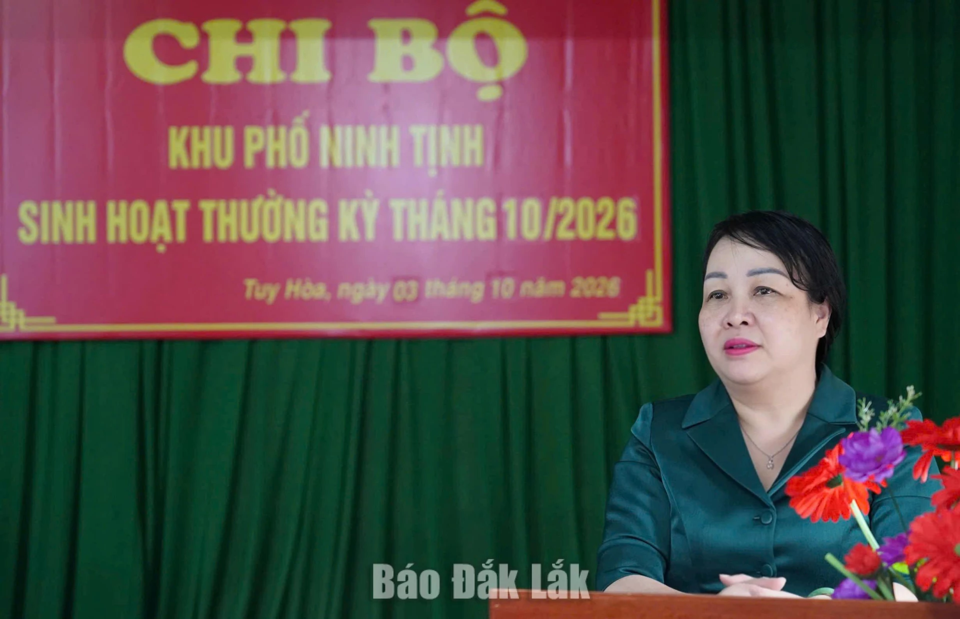 đồng chí Cao Thị Hòa An, Ủy viên Trung ương Đảng, Phó Bí thư Thường trực Tỉnh ủy, Chủ tịch HĐND tỉnh phát biểu chỉ đạo.