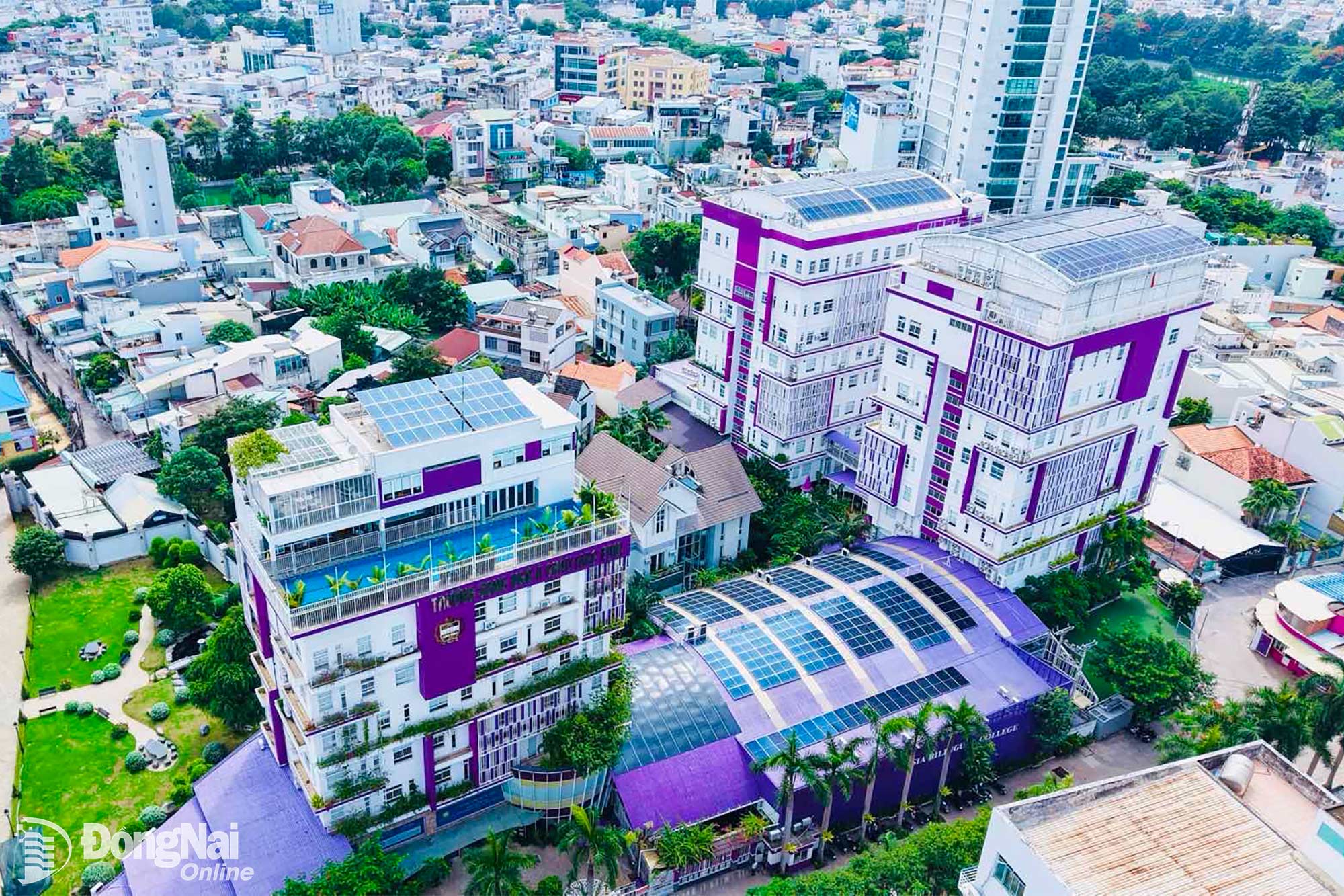 Trường TH-THCS-THPT song ngữ Á Châu (phường Trấn Biên) là trường tư thục duy nhất có 2 thí sinh trong đội tuyển Đồng Nai tham dự Kỳ thi chọn học sinh giỏi quốc gia năm học 2026-2027. Ảnh: Công Nghĩa