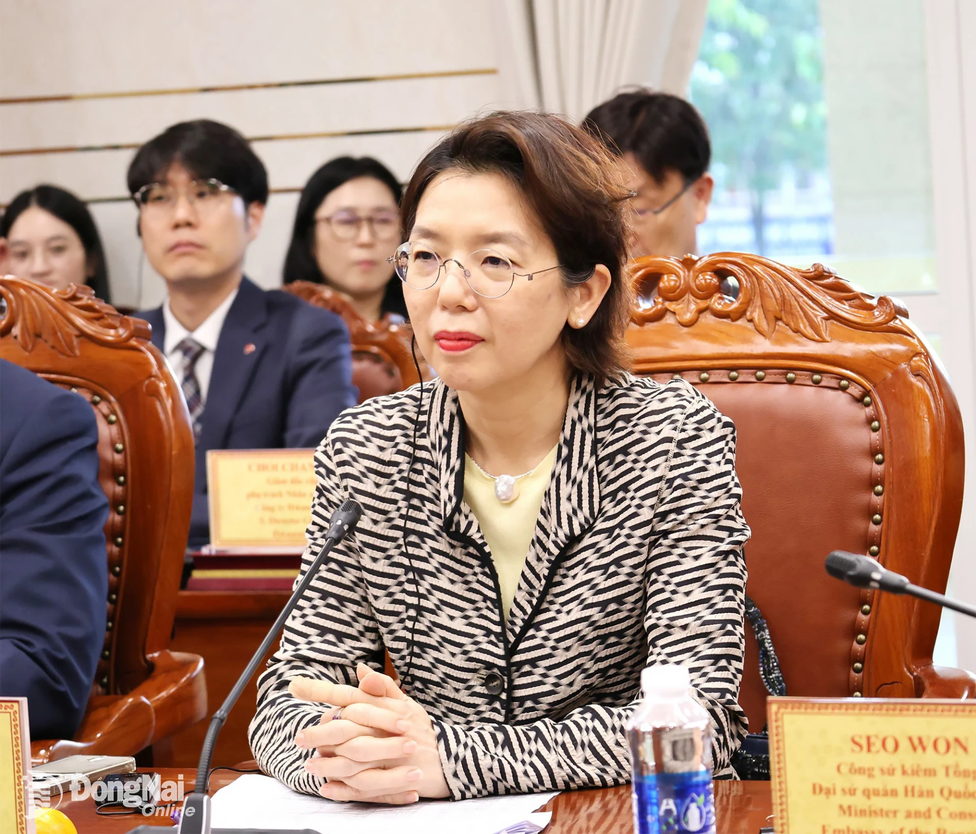 Đại sứ Hàn Quốc tại Việt Nam Lee Miyon. Ảnh: Ngọc Liên