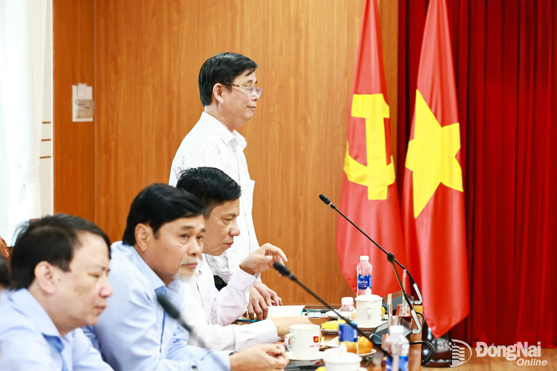 PGS.TS Lâm Thành Hiển, Hiệu trưởng Trường đại học Lạc Hồng mong muốn các trường tư thục được tiếp cận với các nguồn lực đầu tư cho khoa học, công nghệ phục vụ đào tạo. Ảnh: Công Nghĩa