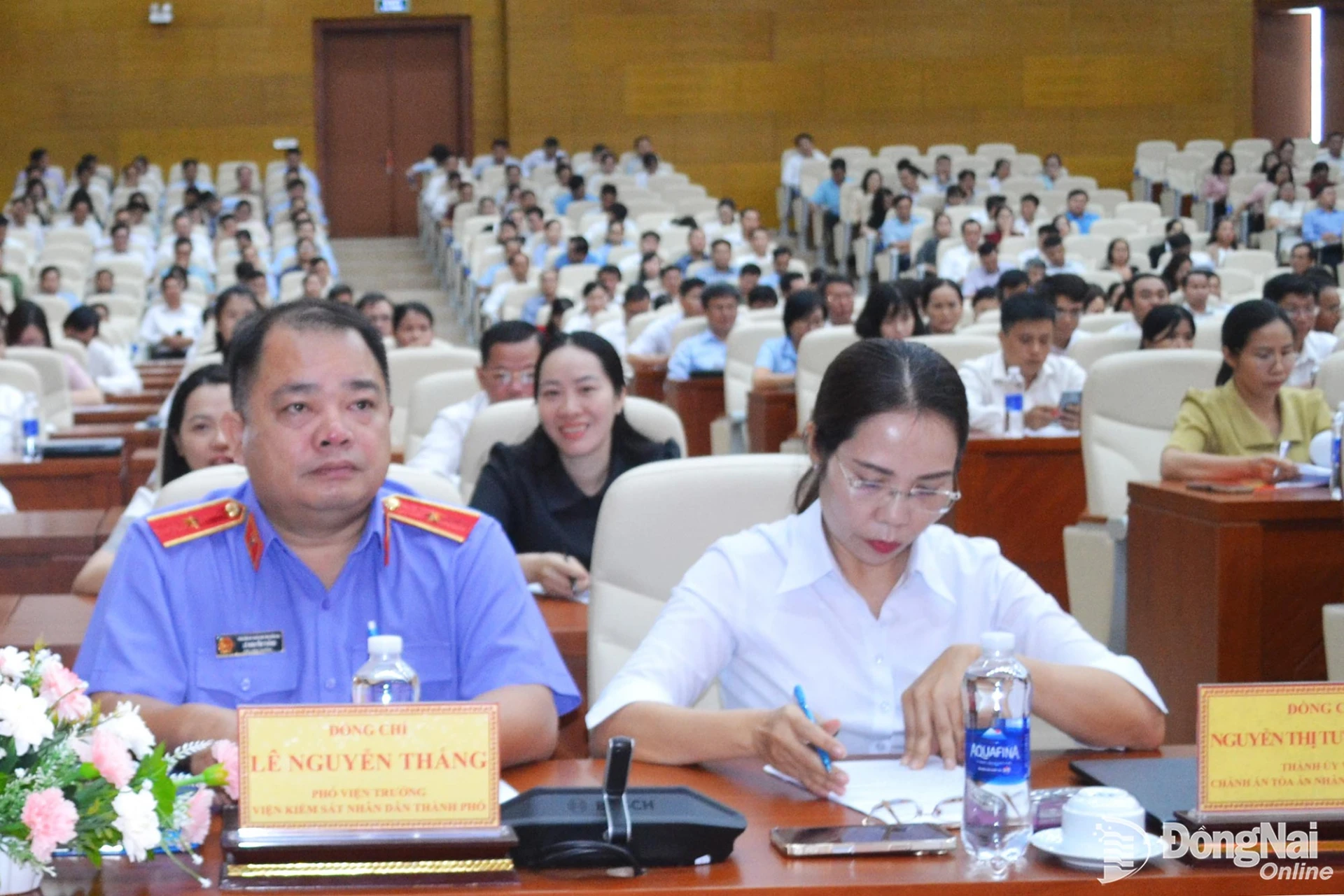 Đội ngũ cán bộ làm công tác kiểm tra các cấp ủy, cơ quan, đơn vị tại Hội nghị sơ kết công tác kiểm tra, giám sát 6 tháng đầu năm 2026.