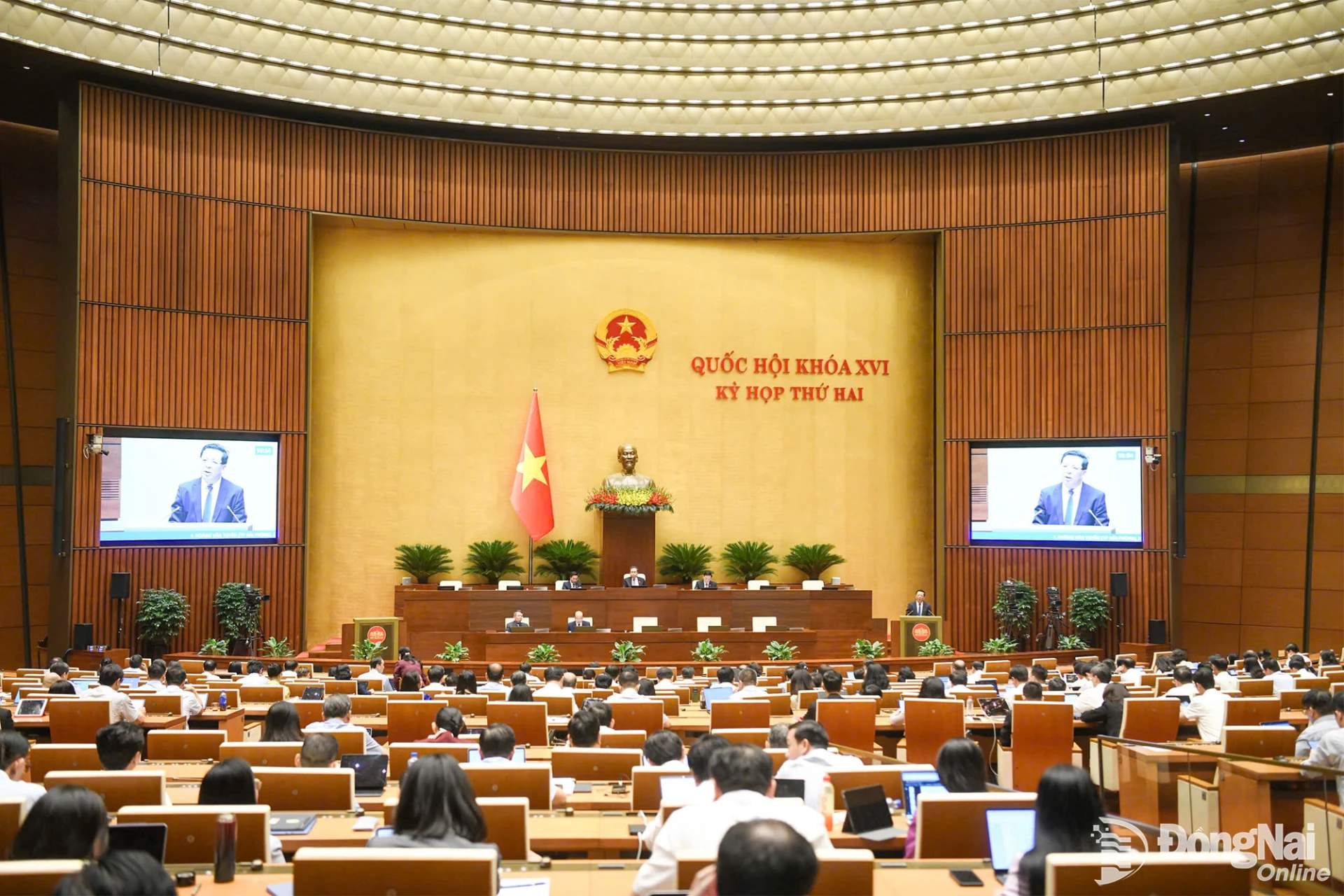 Quang cảnh phiên họp. Ảnh: CTV    