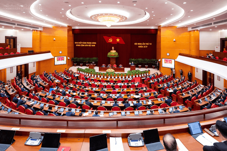 Hội nghị lần thứ tư Ban Chấp hành Trung ương Đảng khoá XIV khai mạc tại Thủ đô Hà Nội, sáng 05/10/2026 - Ảnh: chinhphu.vn/Nhật Bắc
