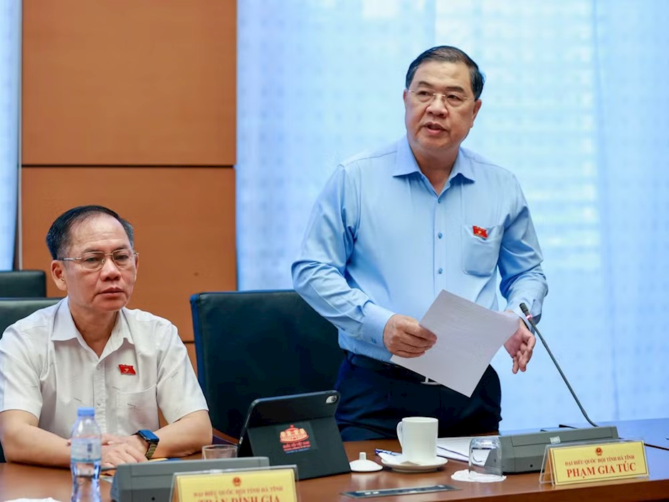 Phó Thủ tướng Thường trực Phạm Gia Túc phát biểu tại phiên thảo luận.
