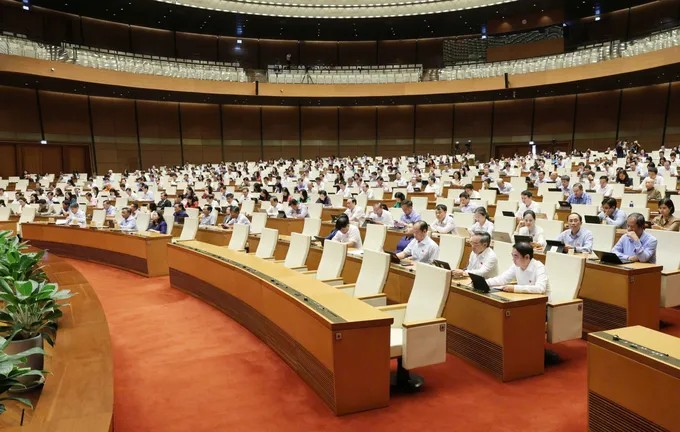 Quang cảnh hội trường Diên Hồng sáng 23/10. Ảnh: QUANG PHÚC