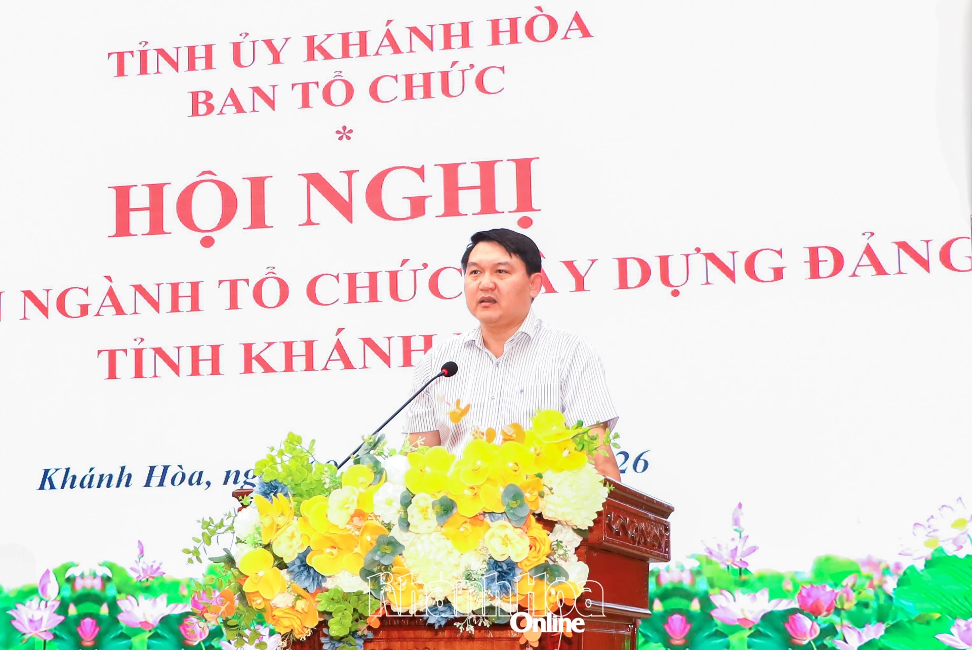 Đồng chí Lương Đức Hải phát biểu kết luận hội nghị.  