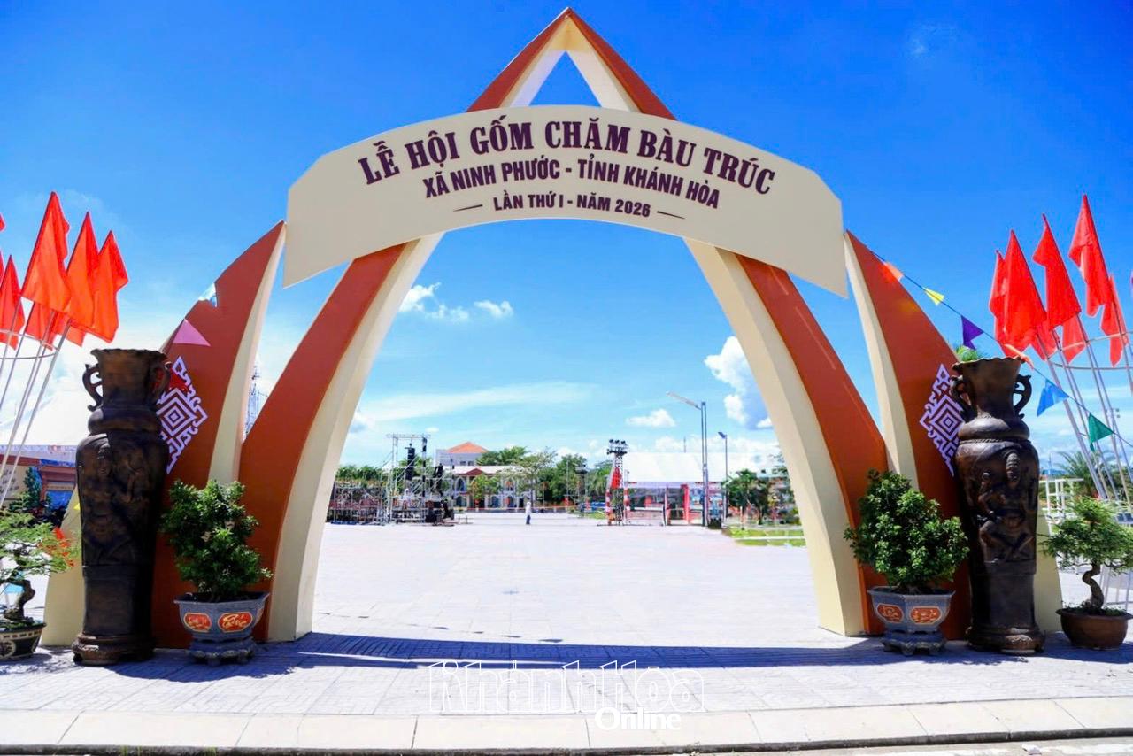 Quảng trường Ninh Phước - nơi diễn ra Lễ hội gốm Chăm Bàu Trúc lần thứ I - năm 2026.