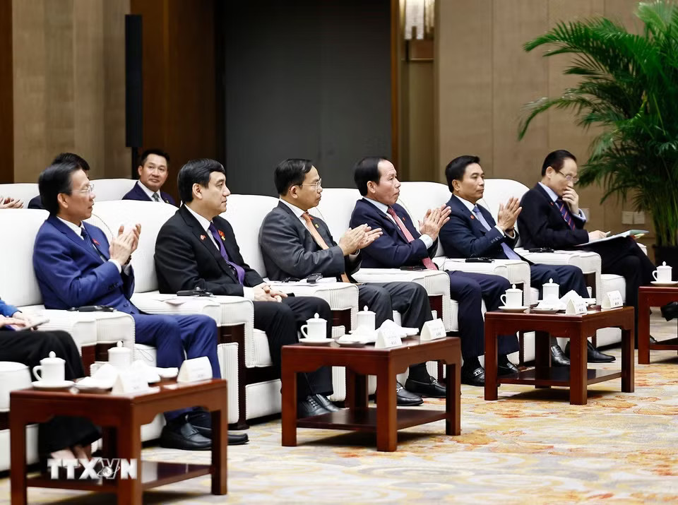 Đại biểu dự cuộc tiếp. (Ảnh: Doãn Tấn/TTXVN)