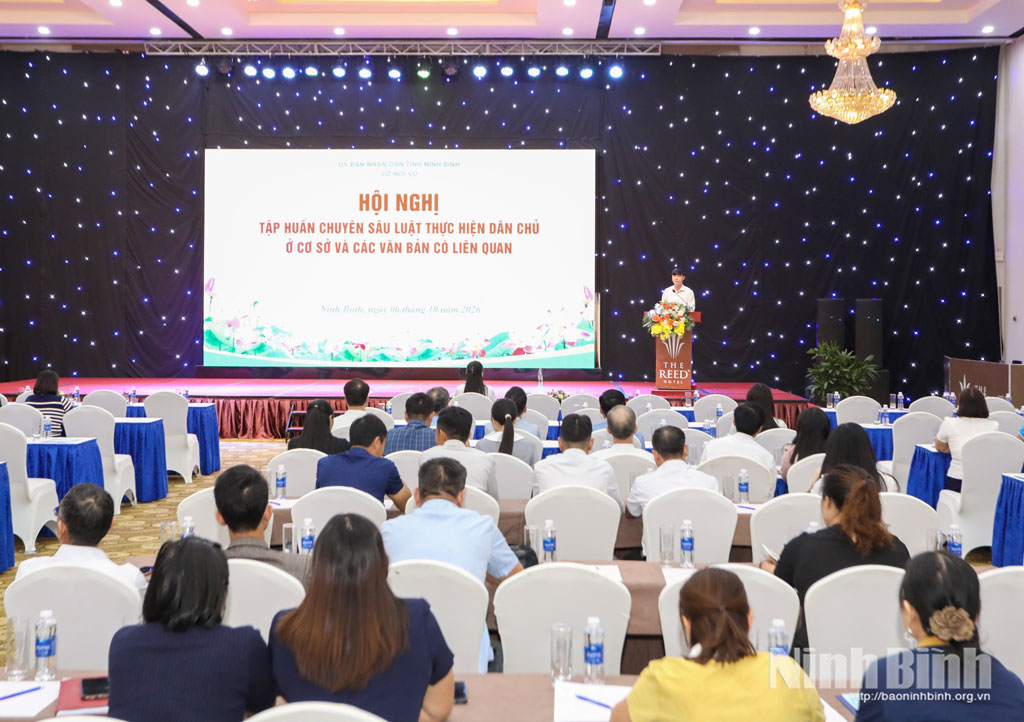 Quang cảnh hội nghị tập huấn.