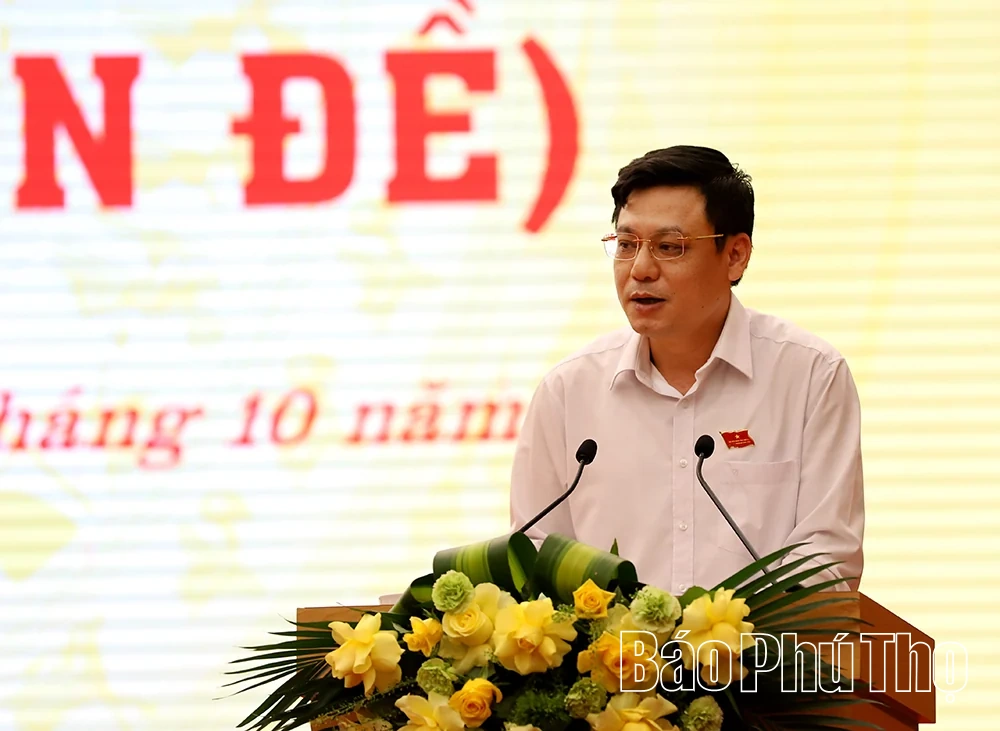 Kỳ họp thứ Năm, HĐND tỉnh Phú Thọ khóa XX: Nhiều ý kiến thảo luận thẳng thắn, trách nhiệm