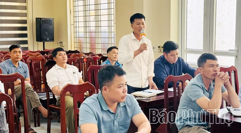 Xã Ngọc Sơn làm sạch dữ liệu đất đai