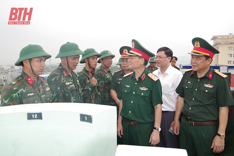 Bộ Tổng Tham mưu kiểm tra kết quả triển khai mệnh lệnh tác chiến phòng không tại tỉnh Thanh Hóa