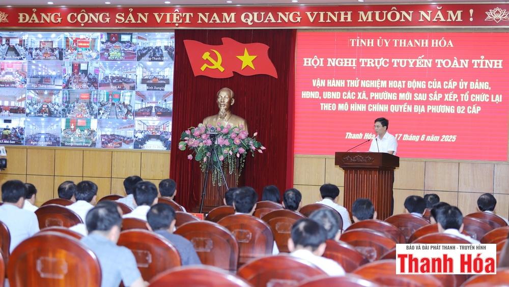 Thanh Hóa vận hành thử nghiệm hoạt động mô hình chính quyền địa phương 2 cấp