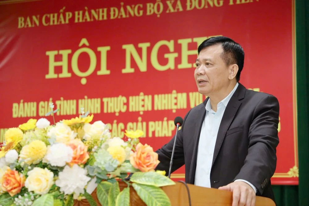 Ban Chấp h&agrave;nh Đảng bộ x&atilde; Đồng Tiến thống nhất mục ti&ecirc;u, nhiệm vụ năm 2026